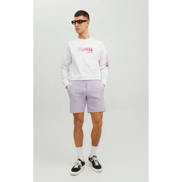 JACK & JONES - NWT - M Sz XL JPST Basic Shorts “Nafa Noos” in Orchid Petal - Picture 2 of 14